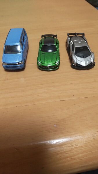 トミカステップワゴン1987.ベンツAMGGTR2016.ランボルギーニveneno2014