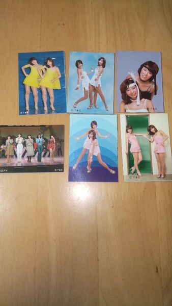 01ピンク・レディー ブロマイド 6枚セット 写真 昭和 アイドル