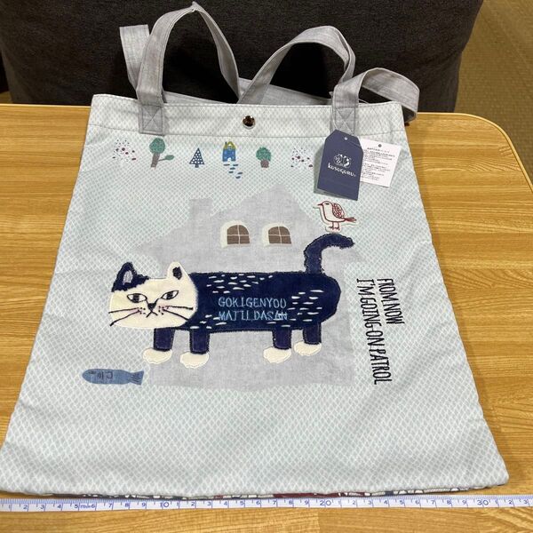 kusuguru トートバッグ 猫 ネコ タグ付き 未使用