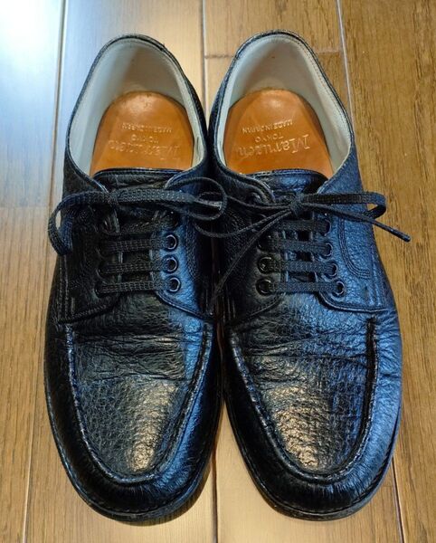 希少品!【三交製靴】丸善MARUZEN Tokyo ビジネスシューズ ブラック 本革 職人手縫い 日本製