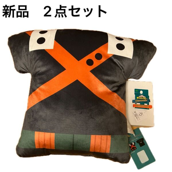 新品 僕のヒーローアカデミア ヒロアカ 爆豪勝己 緑谷出久 クッション ヘアピン ヘアクリップ 2点 しまむら ヘアアクセサリー