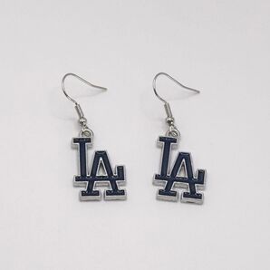 ドジャース dodgers 大谷翔平 MLB メジャー 金属 ロゴピアス イヤリング