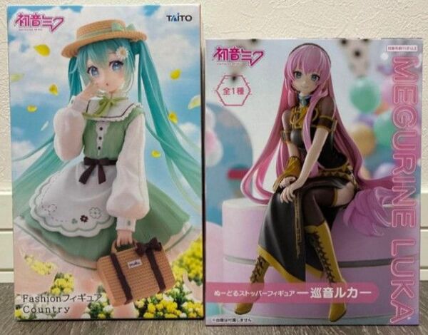 初音ミク Country 巡音ルカ ぬーどるストッパー フィギュア 2体セット