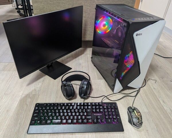 ゲーミングPC RTX4060Ti Ryzen7 5700X モニター・マウス・キーボード・ヘッドセット付
