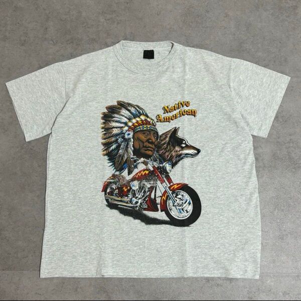 【90's USA製】 Native American / Printe Tee