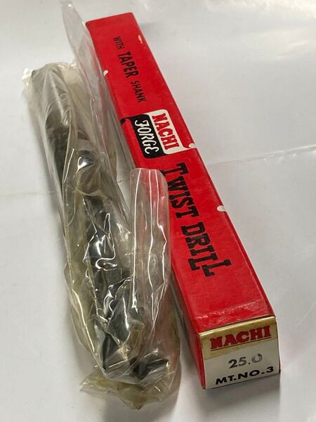 ★ 新品 未使用 ★ ナチ テーパーシャンクドリル Φ25.0 MT. No. 3 1本