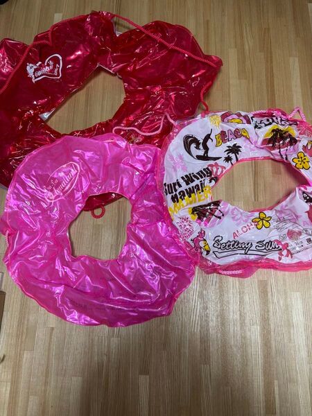 浮き輪 3個セット ピンク