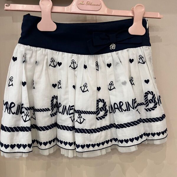 ★BLUMARINE 115cm(6才サイズ用)マリンスカート★