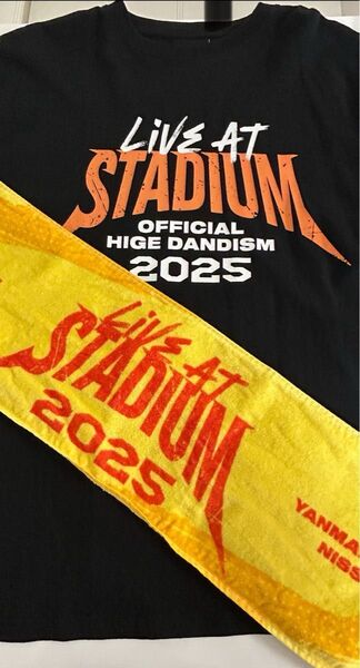Official髭男dism LIVE AT STADIUM 2025 TシャツLサイズ タオル 2点セット 銀テープおまけ付き