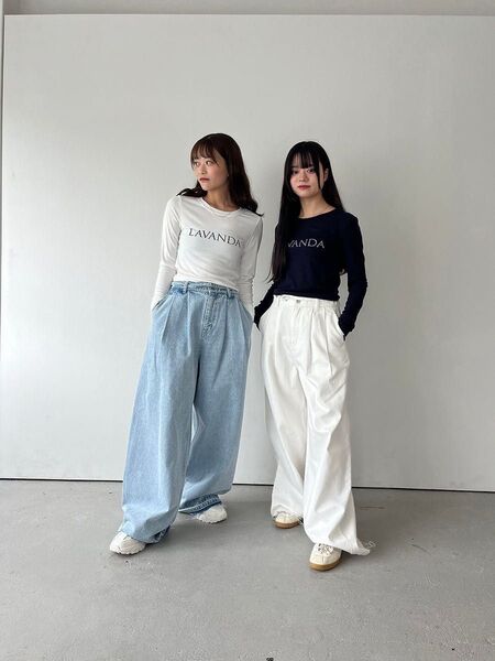 LAVANDA デニム ホワイト 宇野実彩子