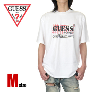 【新品】【白:Mサイズ】GUESS Tシャツ メンズ レディース 半袖 GO SS T-shirt ゲス オリジナル ロゴ ストリート ブランド M1GI32R9XF5