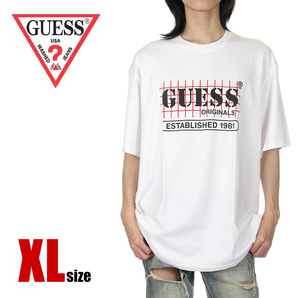 【新品】【白:XLサイズ】GUESS Tシャツ メンズ レディース 半袖 GO SS T-shirt ゲス オリジナル ロゴ ストリート ブランド M1GI32R9XF5
