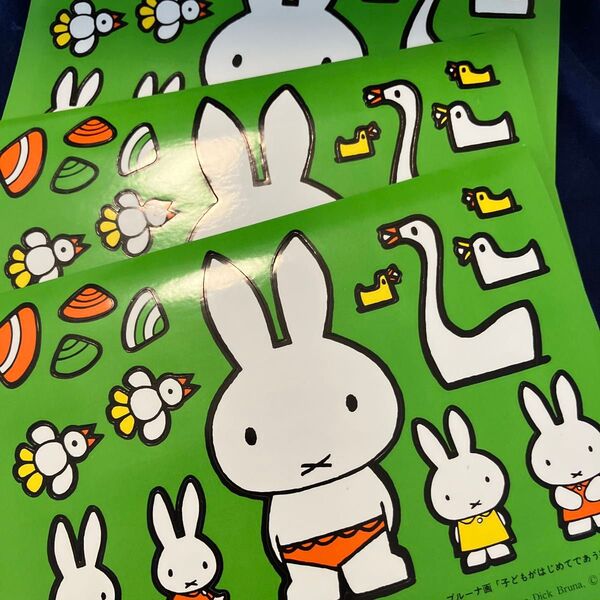 昭和レトロ ブルーナ ミッフィーシール 3枚非売品