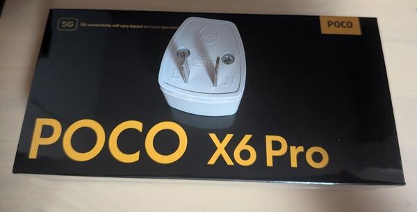 グローバル版変換プラグ付き POCO X6 Pro 5G 新品未使用 512 ブラック
