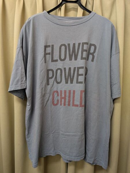 REMI RELIEF レミレリーフ別注 古着加工ビッグTシャツ FLOWER POWER CHILD