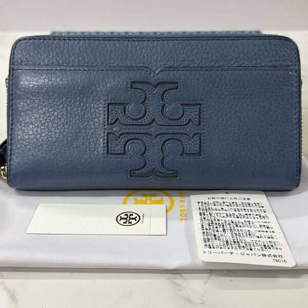 新品同様! トリーバーチ TORYBURCH 財布 長財布 ラウンドファスナー