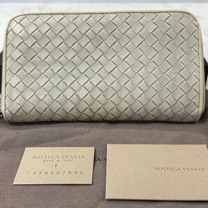 良品! ボッテガヴェネタ BOTTEGA VENETA 財布 長財布 イントレチャート ラウンドファスナー