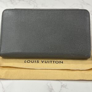 新品同様! ルイヴィトン LOUIS VUITTON タイガ 財布 長財布 ジッピーウォレット オーガナイザー