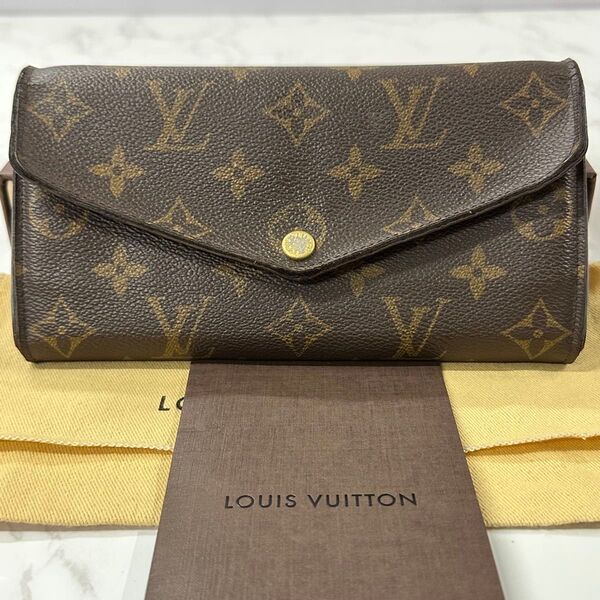 新品同様! 新作 ルイヴィトン LOUIS VUITTON モノグラム ポルトフォイユ サラ 財布 長財布