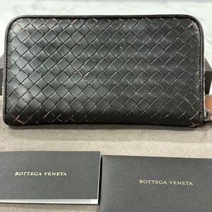 超良品! ボッテガヴェネタ BOTTEGA VENETA 財布 長財布 イントレチャート ラウンドファスナー