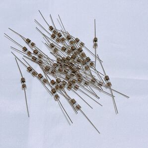 40本入 ヒューズチューブ 1A 250V アキシャルリード ガラス管ヒューズ