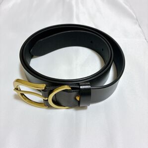 ベルト ブラック 100cm 黒 ベルト ベルト レディース 牛革風 耐久性 ゴルフ 学生 細い 大きいサイズ 柔らかい