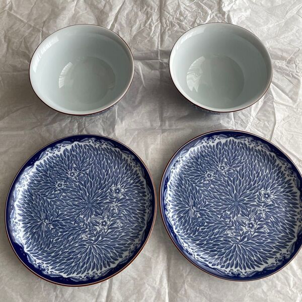 新品 Rorstrand Ostindia オスティンディア Floris プレート&ボウル4点セット