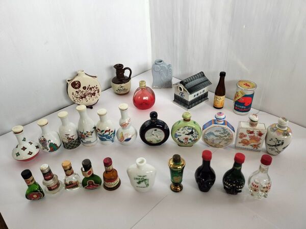 昭和レトロ 主に酒類空瓶28点(未開封1点あり)