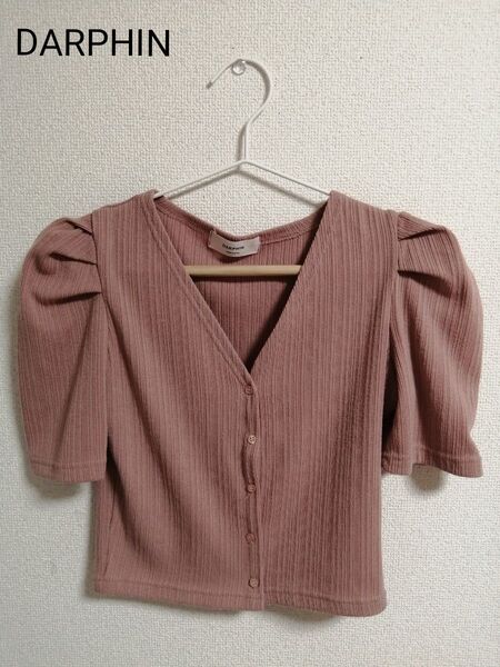 DARPHIN 半袖カットソー くすみピンク M