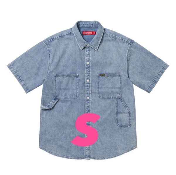 Supreme Loose Fit S/S Denim Painter Shirt "Washed Indgo"