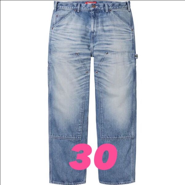 Supreme Worn Double Knee Painter Pant "Denim"