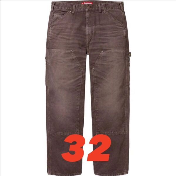 Supreme Worn Double Knee Painter Pant "Brown"