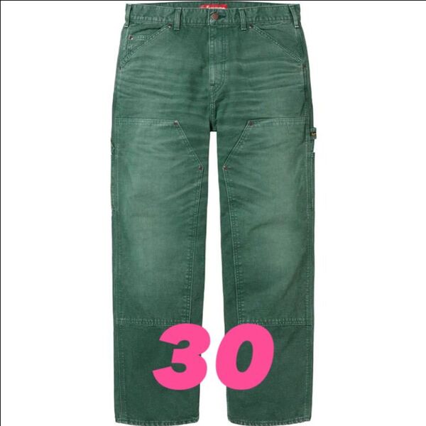 Supreme Worn Double Knee Painter Pant "Green"