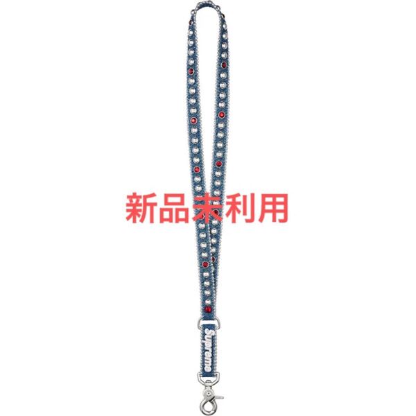 Supreme x b.b. Simon Denim Lanyard "Washed Indigo"