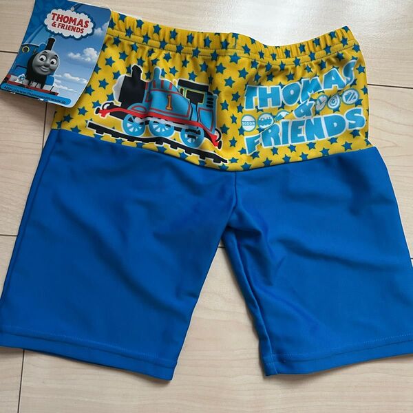新品 男の子水着 120cm 機関車トーマス