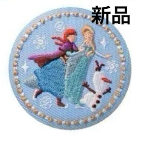 Disney Characters ディズニー 刺繍缶バッジビスケットアナと雪の女王 缶バッジのみ 新品