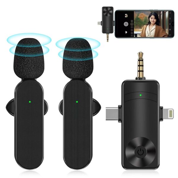 ワイヤレスピンマイク Bluetooth スマホ iPhone Android