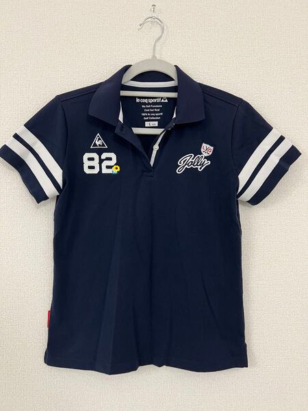 le coq sportif ゴルフ ポロシャツ ネイビー レディース L