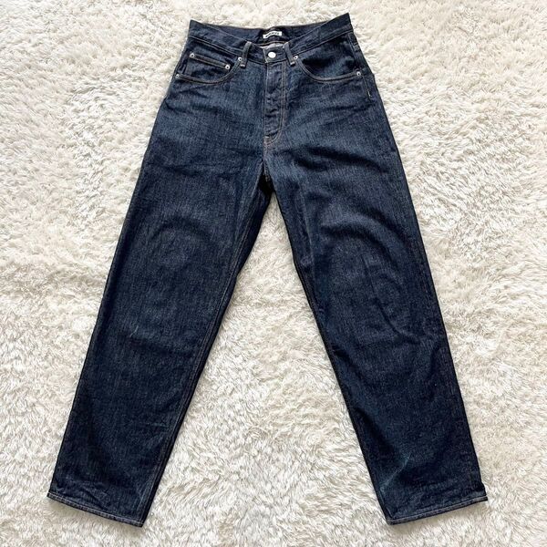 AURALEE HARD TWIST DENIM WIDE PANTS 28