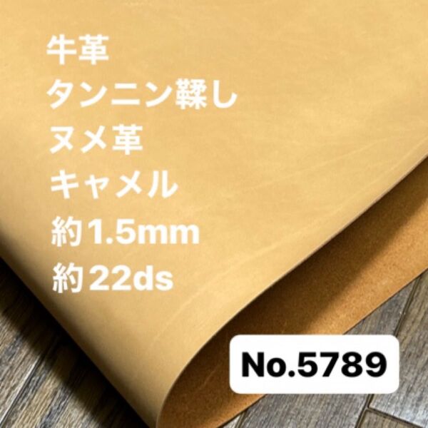 5789本革 ハギレ 革 ヌメ革 タンニン鞣し 牛革 レザークラフト 生地