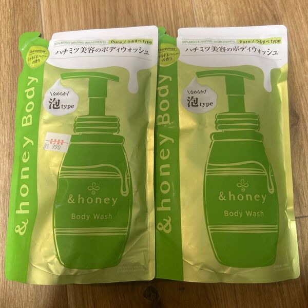 &honey (アンドハニー) ピュアモイスト 泡ボディウォッシュ (詰替え/シャルドネハニー) 440ml