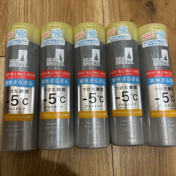 シーブリーズ デオ&ウォーター IC シトラスシャーベット 160mL 5本