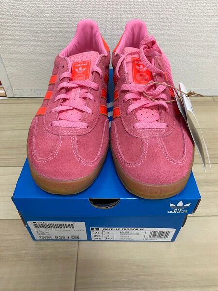 adidas GAZELLE INDOOR W ピンク 24.5cm 未使用