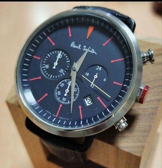 【美品】Paul Smith ポールスミス 腕時計 クロノグラフ 電池交換済