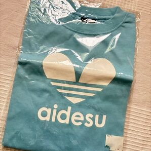 【新品未開封】aides Tシャツ おもしろパロディ半袖 こども 男女兼用 水色