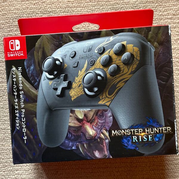 【新品未開封】Nintendo Switch Proコントローラー モンスターハンターライズエディション