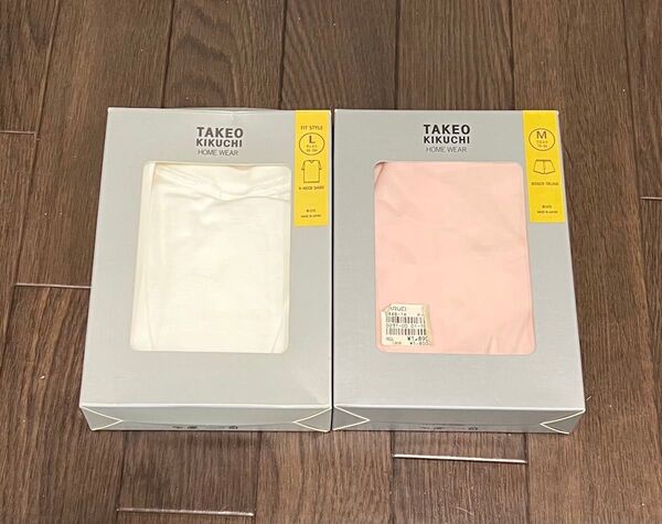 TAKEO KIKUCHI HOME WEAR 2点セット半袖Tシャツとトランクス L/M 未使用