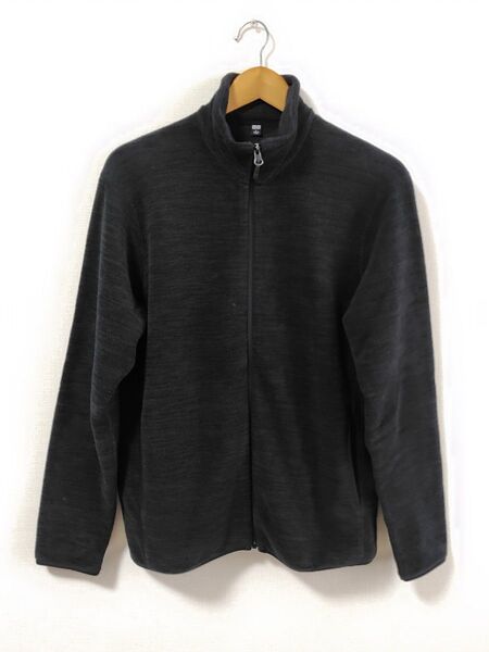 ユニクロ UNIQLO フリースジャケット メンズ Lサイズ ダークグレー