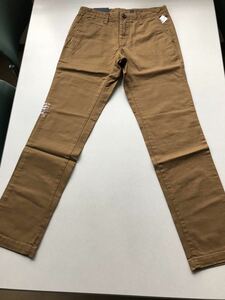 ●GAP●人気のチノパン●新品●スリム●ウエスト81X股下81cm●カジュアル●茶色●BXKN1-1