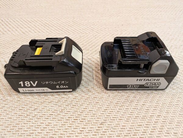 日立工機(ハイコーキ)・マキタ互換 ジャンクバッテリー 充電不可 18V